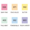 ZIG CLEAN COLOR DOT Single 6.pcs set MILD COLORS - Image 2