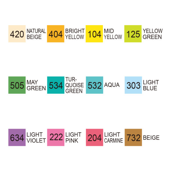 ZIG KURETAKE KURECOLOR TWIN WS 12 NATURAL COLORS - Image 2