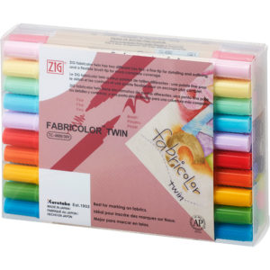 Zig Fabricolor Twin-Tip Markers (Case of 24)