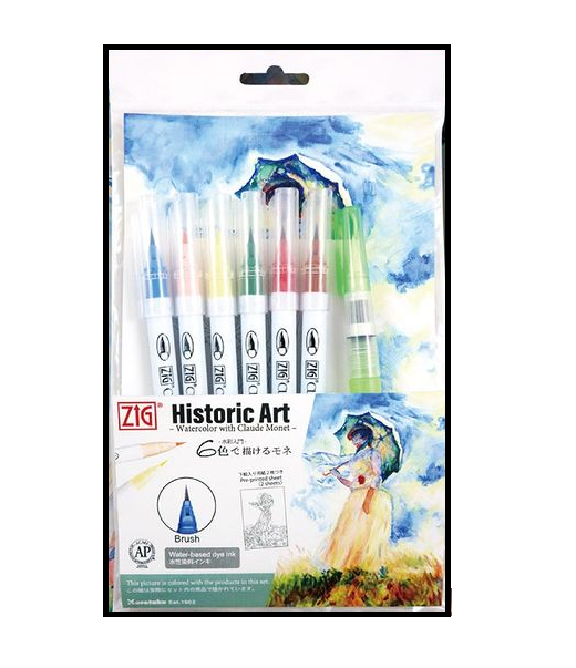 Zig Kuretake Historic Art Watercolor Set- Claude Monet