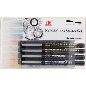 Zig Calligraphy Marker Set - Gray