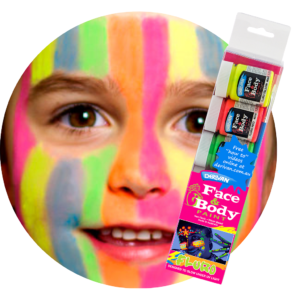 Derivan Face Paint Set Fluro