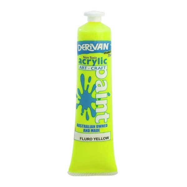 Derivan Student Acrylic Fluro Yellow