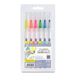 Kuretake MILD SMOKY Zig Clean Color Dot Set One Pen or 6 Piece Set  Single-tip Marker TCSD-6100/6VB 