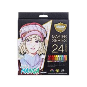 Box Set Masterart 124 Coloured Pencils Colors Coloring Drawing Art