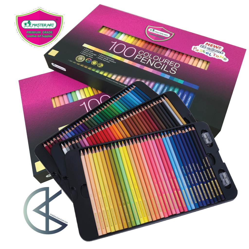 Artist Colored Pencils Set, 100 ct