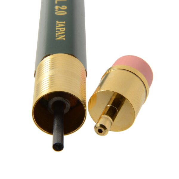 OHTO Mechanical Pencil Wood Sharp with Eraser 2.0, 2.0mm, (APS-680E) Made in Japan (Green) - Image 4