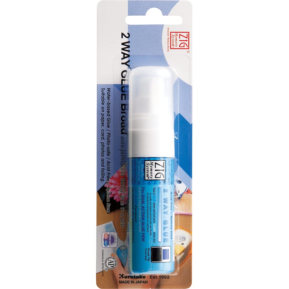 Zig Memory System 2 Way Glue Pen - 15mm Broad Tip Msb-30m