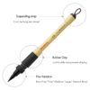 ZIG KURETAKE Bimoji Brush Pen, 5 Pcs Set (Extra Fine, Fine, Medium, Large, Medium Brush), great for Calligraphy, Hand lettering and Illustration, for Beginners and Professional, Made in Japan - Image 2