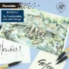 ZIG KURETAKE Bimoji Brush Pen, 5 Pcs Set (Extra Fine, Fine, Medium, Large, Medium Brush), great for Calligraphy, Hand lettering and Illustration, for Beginners and Professional, Made in Japan - Image 5