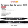 Leaderart UNID Permanent Dual Tip Marker 1800 Red Ink, Pack of 10 MADE IN MALAYSIA - Image 3