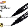 Leaderart UNID Permanent Dual Tip Marker 1800 Red Ink, Pack of 10 MADE IN MALAYSIA - Image 4